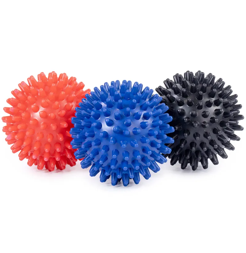 Fitness Mad Spikey Massage Ball Set Red/Blue/Black